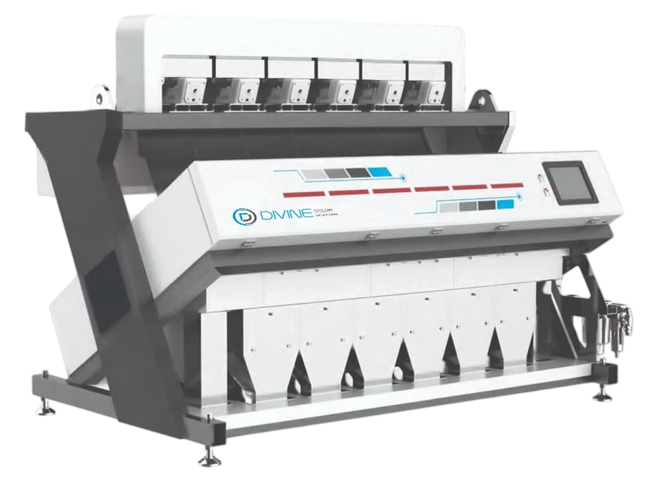 6 chute rice color sorter